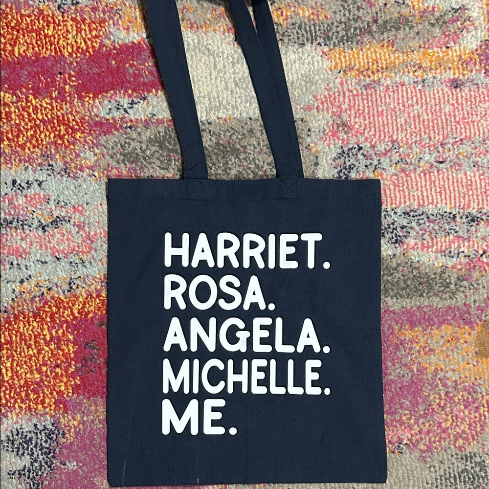 Women’s black history canvas tote